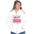 thumbnail image 4 of XOMG POP Animated Candy Heart Song Women Plus Size Zipper Hoodie Brisco Brands 2X, 4 of 5