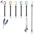 thumbnail image 3 of PULLIMORE 6PCS Colorful Fishing Lanyard, Retractable Heavy Duty Coiled Tether Fishing Accessories with Carabiner, Fishing Tool, 3 of 9