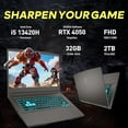 thumbnail image 3 of MSI Thin 15 15.6" FHD 144Hz Gaming Laptop, Intel i5-13420H, NVIDIA GeForce RTX 4050, 32GB DDR4 RAM, 2TB PCIe SSD, Backlit Keyboard, Wi-Fi 6E, HD Camera, Win 11, Gray, 256GB Docking Station Set, 3 of 9