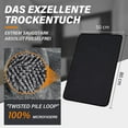 thumbnail image 2 of Toalla de microfibra superabsorbente, toallitas brillantes de secado rápido, paños de limpieza para ducha y baño, toallas de baño de microfibra superabsorbentes de color gris, reutilizables para, 2 of 6