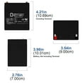 thumbnail image 2 of 12V 5AH Battery Remplace l'Alarme de Sécurité CADDXNETWORX NX-8E - Pack de 4, 2 of 6
