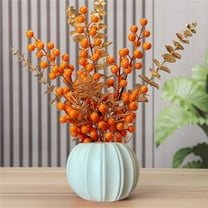 Wanfds Ceramic Miniature Pumpkin Succulent Pots,Cute Halloween Decorations,Mini Pumpkin Decor Planters,Thanksgiving Decoration, Indoor/Outdoor Flower Pot,Fall Planter(White)
