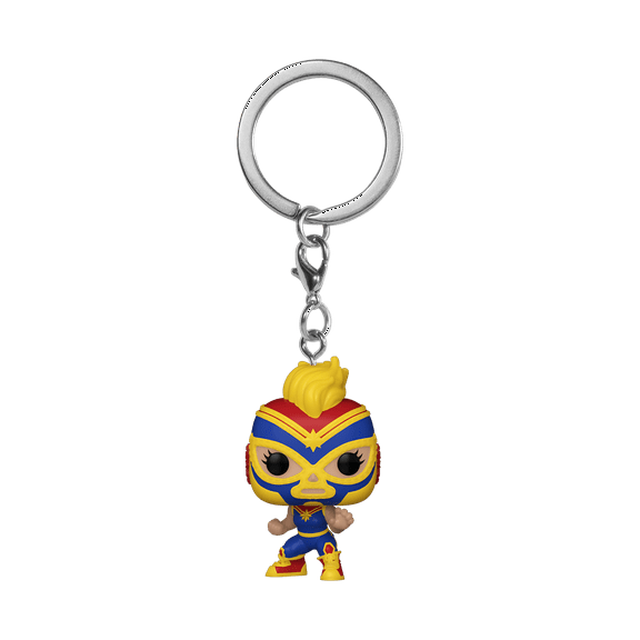 Funko POP!  Keychain: Marvel Lucha Libre - Captain Marvel