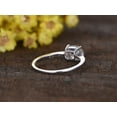 thumbnail image 6 of HeartsAndYou 1.5ct Oval Cut Moissanite Engagement Ring for Women 18k White Gold Over Silver Unique Solitaire, 6 of 8