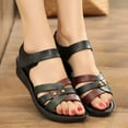 thumbnail image 5 of THDHVS Flat Sandals for Women,Sandals Women,Fashion Casual Non-Slip Spring and Summer Flat Sandals Black 7.5, 5 of 5