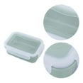 thumbnail image 4 of Meal Prep Containers,Bento Box for Dining Out Rectangular &Thick Food Storage Containers with Lids,Reusable Plastic,Stackable Bento Box,Microwave/Freezer/Dishwasher Safe,BPA Free(Green,5.5x3.7x1.57"), 4 of 9