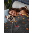 thumbnail image 4 of Full Flat Sheet Only Thanksgiving Pumpkin Maple Leaf Soft Microfiber Cooling Bedding Sheets Sunflower Black Board Flat Bed Sheet for Hotel,Home Decor, 4 of 9