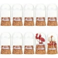 thumbnail image 2 of 10Pcs Pearlescent Glass Jars Bottles Dome Dome Cover Decoration Bottles with Cork Stoppers for Mother's Day Wedding Party Favors Arts and Small Projects Home Decoration, 2 of 9