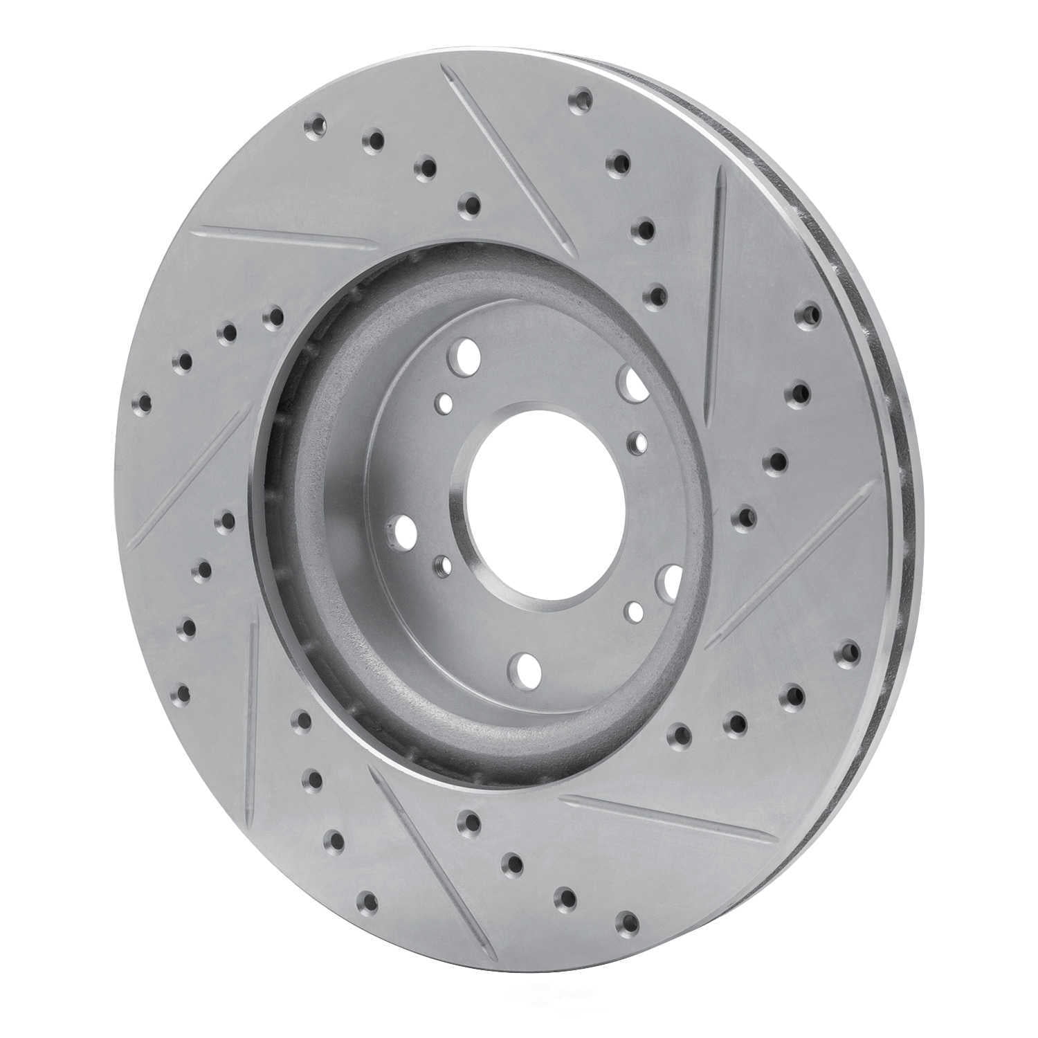 Dynamic Friction Company 631-59045L DFC Brake Rotor - Drilled And Slotted - Silver