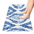 thumbnail image 4 of Bath Mat Soft Plush Non-Slip Absorbent Bathroom Rugs 39"x20" Waves Line Art, 4 of 8