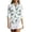 Z2 White, variant on HCYSFG Women's Retro 70s Daisy Floral Top Ladies 1/4 Zip Golf Active T Shirt Summer Performance 3/4 Sleeve Botanical Printed Comfy Everyday Wear Tee