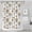 White Highland Cow-1, variant on Beige Buffalo Pattern Shower Curtain 36"x72" ,Bathroom Decorative Shower Curtains Set with 12 Hooks,Modern Waterproof Washable Shower Curtain