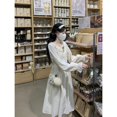 Tea Break French Style dress Women‘s Spring and Autumn Doll Collar