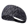 thumbnail image 2 of Diadema deportiva absorbente para mujeres y hombres que hacen ejercicio, banda para el cabello deportiva para Gris, 2 of 9