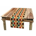 thumbnail image 1 of Retro Table Runner, Funk Different Vintage Pattern Composition with Geometric Forms Simplistic Artwork, Dining Room Kitchen Rectangular Runner, 3 Sizes, by Ambesonne, 1 of 2