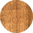 thumbnail image 1 of Ahgly Company Indoor Round Abstract Orange Modern Area Rugs, 8' Round, 1 of 4