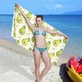 thumbnail image 7 of Coolnut Cute Pear Fruit Cartoon Beach Towel Quick Dry Absorbent Bath Towels Sandproof Lightweight Towel for Gym Yoga Sports Swimming- 30x60in Washcloth Gift, 7 of 7