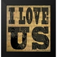 thumbnail image 2 of DiPaolo, Dan 12x12 Black Modern Framed Museum Art Print Titled - I Love Us, 2 of 5