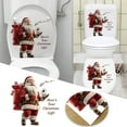 thumbnail image 2 of Christmas Santa Toilet Paper Stickers Removable Wall Decals for Festive Bathroom Decorations and Party, 2 of 8