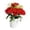 Red, variant on Partheme Artificial Peony Bonsai Potted Plant for Courtyard Living Room Dining Table, Realistic Layered Petals Faux Flower, No Watering No Fading White Pot, for Asian Modern Home Decor, White
