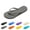 Gray, variant on Unisex Solid Color Non-slip Flip Flops Lightweight EVA Flat Sandals Summer Beach Footwear Blue 35