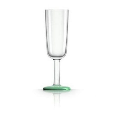 

MARC NEWSON Flute Glass - Green Glow-in-Dark Nonslip Base - Pack of 4