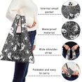 thumbnail image 5 of 5 Pack Foldable Shopping Bag,Ghost and Spider Web Halloween Pattern Reusable Grocery Bags with Pockets,Large Reusable Tote Bags with Handles Waterproof & Lightweight, 5 of 6