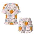 thumbnail image 5 of Naloa Cartoon Cute Rabbit Women's Short-Sleeved Pajama Set, Loungewear, Summer pajamas, Breathable Cozy - XX-Large, 5 of 9