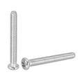 thumbnail image 1 of Uxcell Vis de Machine à Tête de Poêle, Vis Rondes en Acier Inoxydable 304 pour Armoire 50 5/32-32 x 1-1/4 Pouces, 1 of 7