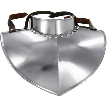 Armory Replicas Medieval Renaissance Standing Collar Gorget: Neck Protection Genuine Leather Straps and Collar Attachments Ideal for Swordplay and Combat
