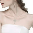 thumbnail image 2 of CILENON Fashion Beautiful Alloy Cross Pendants Necklaces Cross Pendant Necklace Jewelry Gifts For Women (A,One Size), 2 of 4