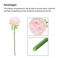 thumbnail image 4 of Artificial Flower Heads, Silk Peony Hydrangea Light Pink Faux Flowers 10Pcs, 4 of 5