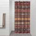 thumbnail image 2 of Boho Red Multicolored Ethnic Pattern Shower Curtain 36"x72" ,Bathroom Decorative Shower Curtains Set with 12 Hooks,Modern Waterproof Washable Shower Curtain, 2 of 6