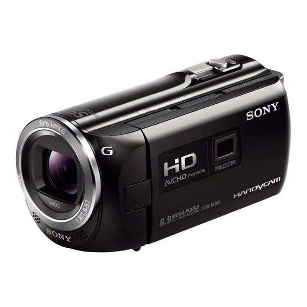 Sony Handycam - Camcorder with projector - 1080p - 2.39 MP - 30x optical zoom - flash 16 GB flash card - black - Walmart.com