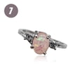 thumbnail image 4 of Anillo de plata para mujer, anillos de moda portátiles, regalos para novia, joyería decorativa, propuesta de boda, compromiso informal Ropa, zapatos y accesorios Miscelánea Rosado Tamaño 7 Minnieouse AP011197-26, 4 of 6