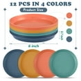 thumbnail image 2 of 12Pack Plastic Plates, Cat Bow, Reusable 6 Inch Unbreakable Deep Plates Eco-Friendly for Kittens and Short Legged Kitten, Wheat Straw, 2 of 8