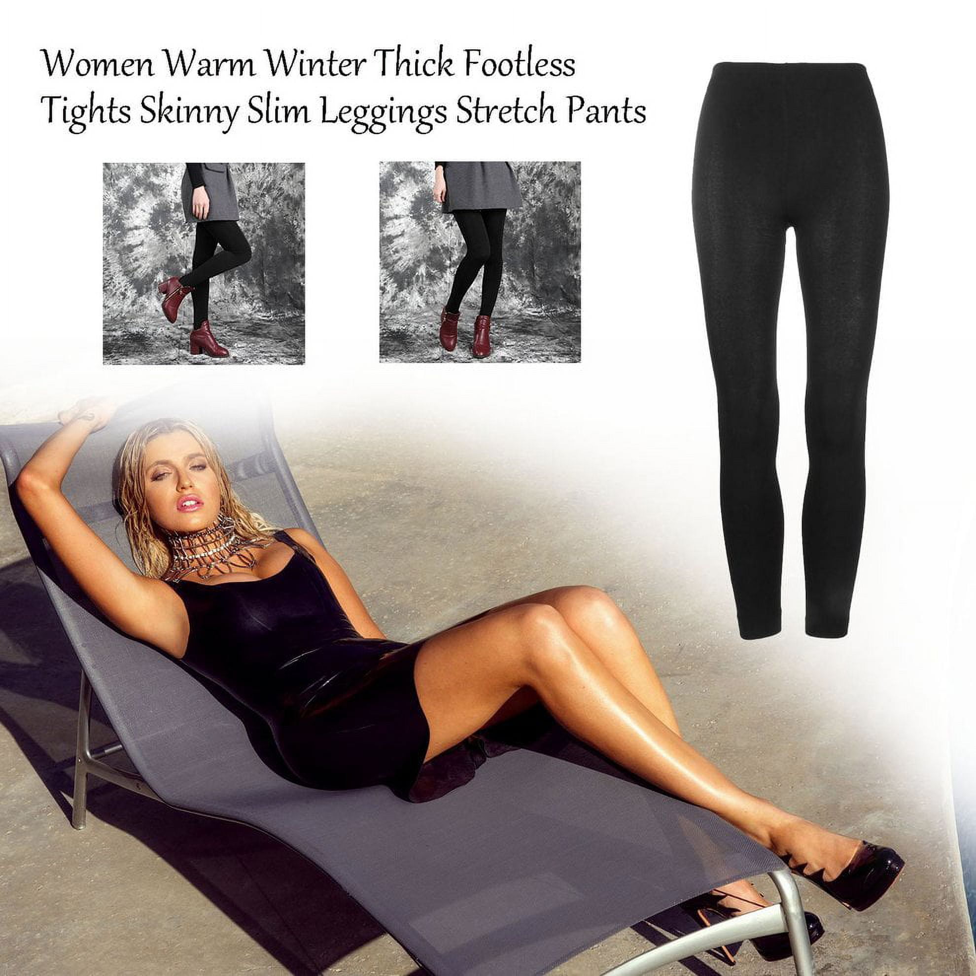 New Regular Plus Size Petite Women s Fleece Lined Leggings High Waisted Leggings Winter Warm Leggings Tummy Control Walmart