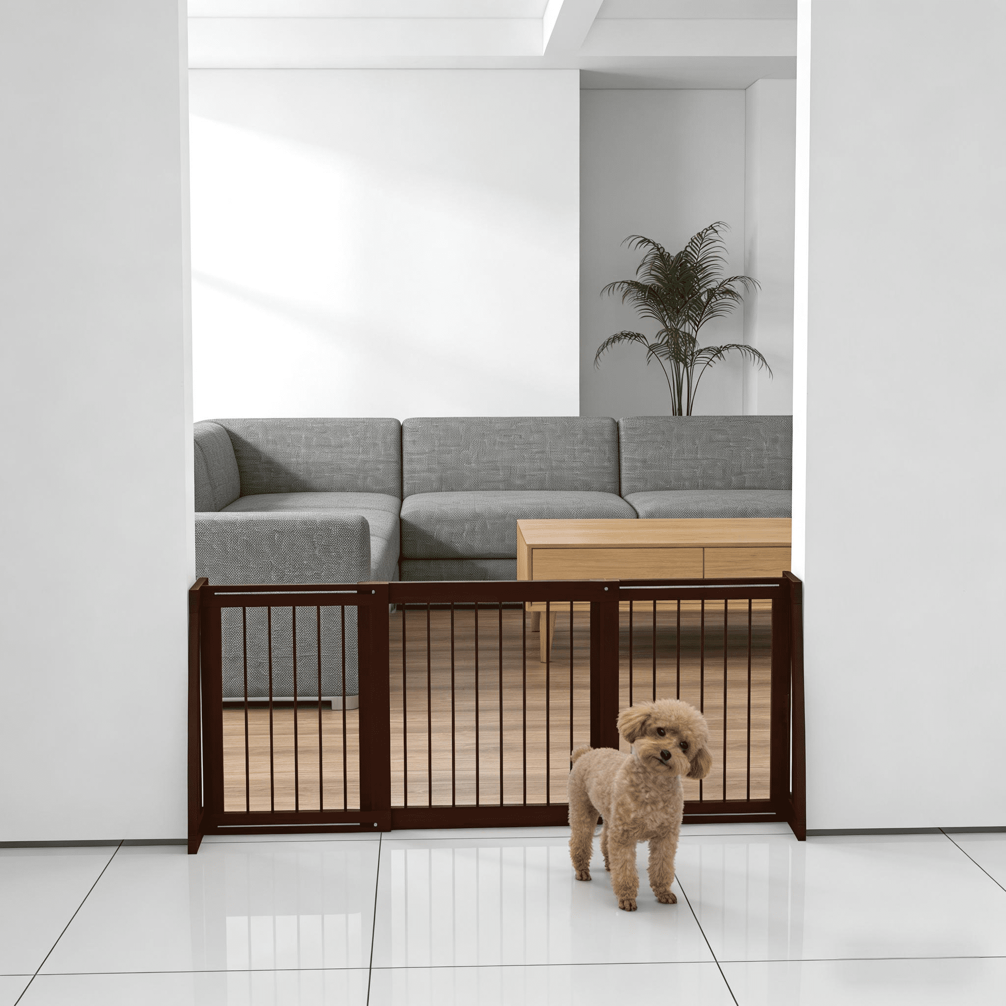 Wooden Pet Gate, Freestanding Pet Gate