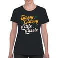 thumbnail image 2 of Sassy Classy Little Lassie Fun St. Patricks Day Quote Women's T-shirt, 2 of 3