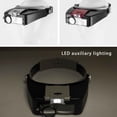 thumbnail image 4 of Maoww ABS Acrylic Magnifying Glass Portable Battery Powered LED Lighting Watchmaker Jewellery Magnifier Accessories Red, 4 of 6