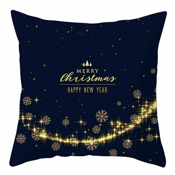 VerPetridure Christmas Peach Skin Pillow Cover Pillow Cover Decor Sofa Cushion Cover Christmas Cotton Linen Throw Pillow Case Cushion Cover Home Sofa Decor