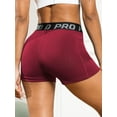 thumbnail image 6 of CONAVAS Biker Shorts Women Tummy Control Workout Shorts Women Yoga Shorts with Pockets High Waisted Spandex Shorts for Gym Yoga - Red - M, 6 of 9