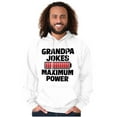 thumbnail image 5 of Grandpa Jokes Maximum Power Funny Hoodie Hooded Sweatshirt Men Brisco Brands X, 5 of 6