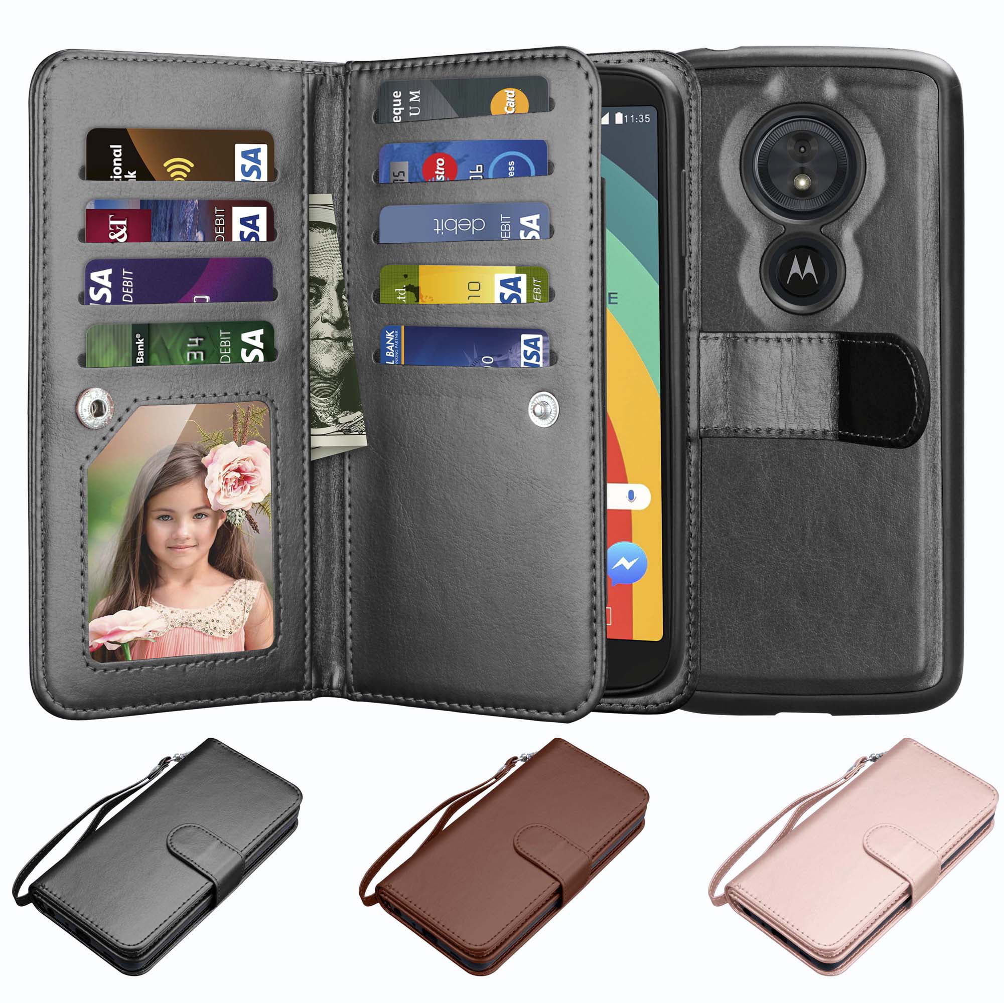 Njjex Case Motorola Moto G6 Play / Moto G6 Forge [Wrist Strap] Luxury ...