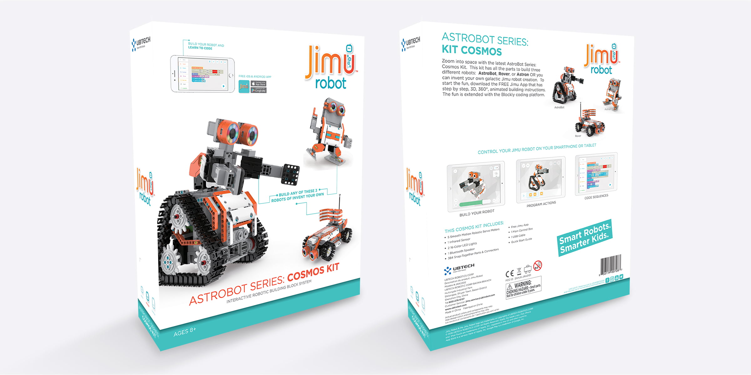 Cosmos Kit App-Enabled Building and Coding UBTECH JIMU Robot Astrobot Series 