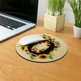 thumbnail image 5 of WIRESTER 7.88 in Round Mouse Pad with Non-Slip Rubber Base for Computers, Laptop, Office & Home - Sunflower Vintage O, 5 of 5