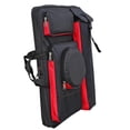 thumbnail image 3 of Mochila artista, estuche de cartera de arte, transportista de almacenamiento de telas de oxford gran bolsa de dibujo para suministros de manualidades Rojo negro, 3 of 8