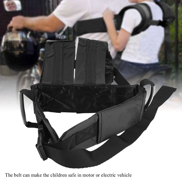 Cinturón de protección para niños en bicicleta, ajustable para niños, vida en motocicleta, cinturón de seguridad para niños en bicicleta, correa de seguridad para niños para motocicleta, funci
