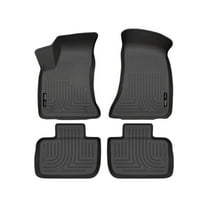 Husky Liners by RealTruck Weatherbeater Floor Mats Fits 2011-2023 Chrysler 300 & Dodge Charger (Rear Wheel Drive only) Front & 2nd Row, 3-pc Black-98061