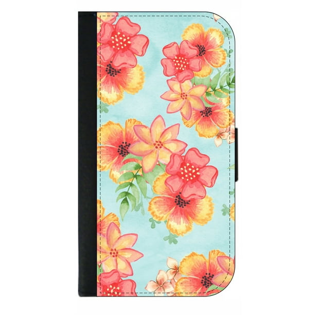 Tropical Watercolor Design Wallet Phone Case for The iPhone 10 XR